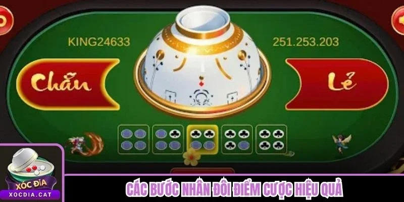 Các bước nhân đôi điểm cược hiệu quả