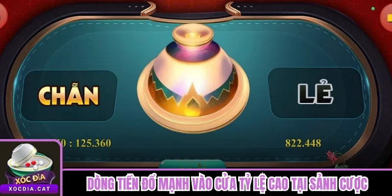 Dòng tiền đổ mạnh vào cửa tỷ lệ cao tại sảnh cược