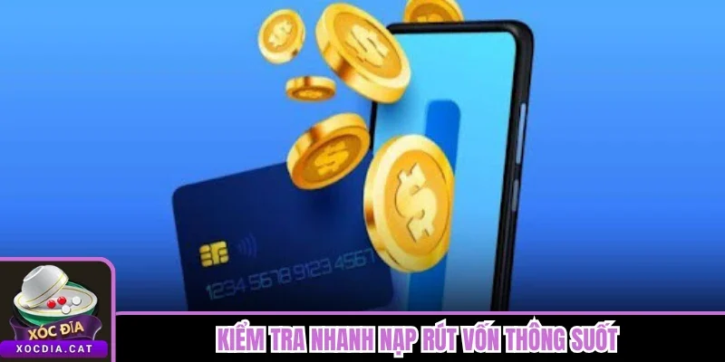 Kiểm tra nhanh nạp rút vốn thông suốt