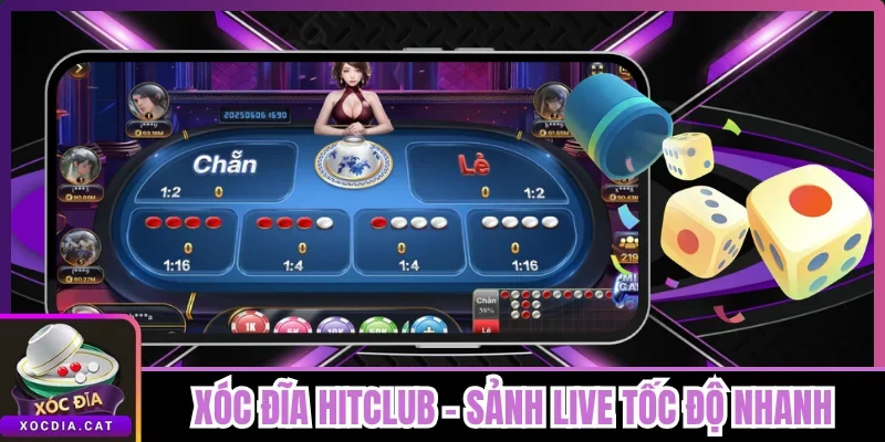 Xóc Đĩa Hitclub - Sảnh Live Tốc Độ Nhanh, Xuống Cược Máu